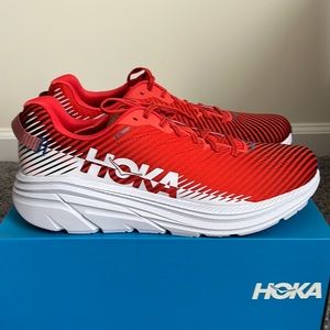 New Men’s Hoka Rincon 2 Size 14-Red/White/Blue